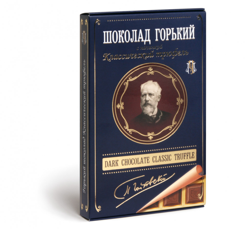  Фабрика Томер  Горький шоколад ТРЮФЕЛЬ классический (Чайковский), 112г в Орске