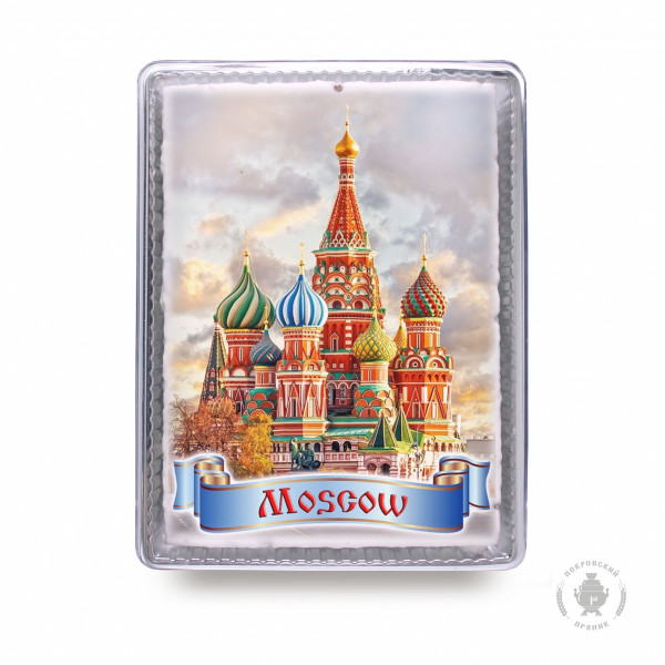 №3 Пряник 600г MOSCOW с фотопечатью (в подарочной пластиковой упаковке)  в Орске