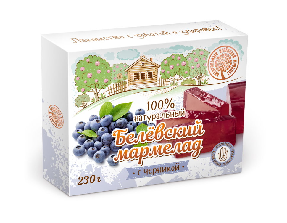  Мармелад белевский "Черника" 230г в Орске